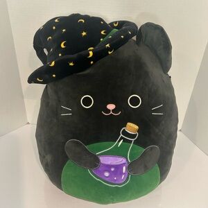Black Plush Toy with Wizard Hat